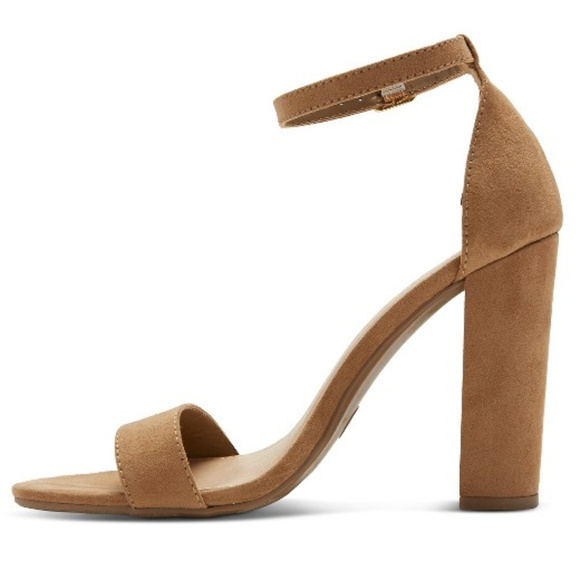 NEW! Merona Lulu Block Heel Pumps, Taupe/Tan - Picture 2 of 5